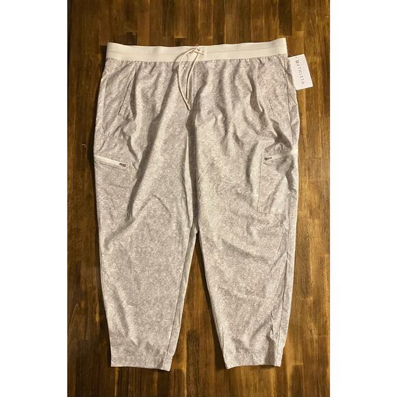 Athleta Women's Plus Size 24 Venture Jogger Pant Printed Tapered Leg Viper Grey - Picture 3 of 16